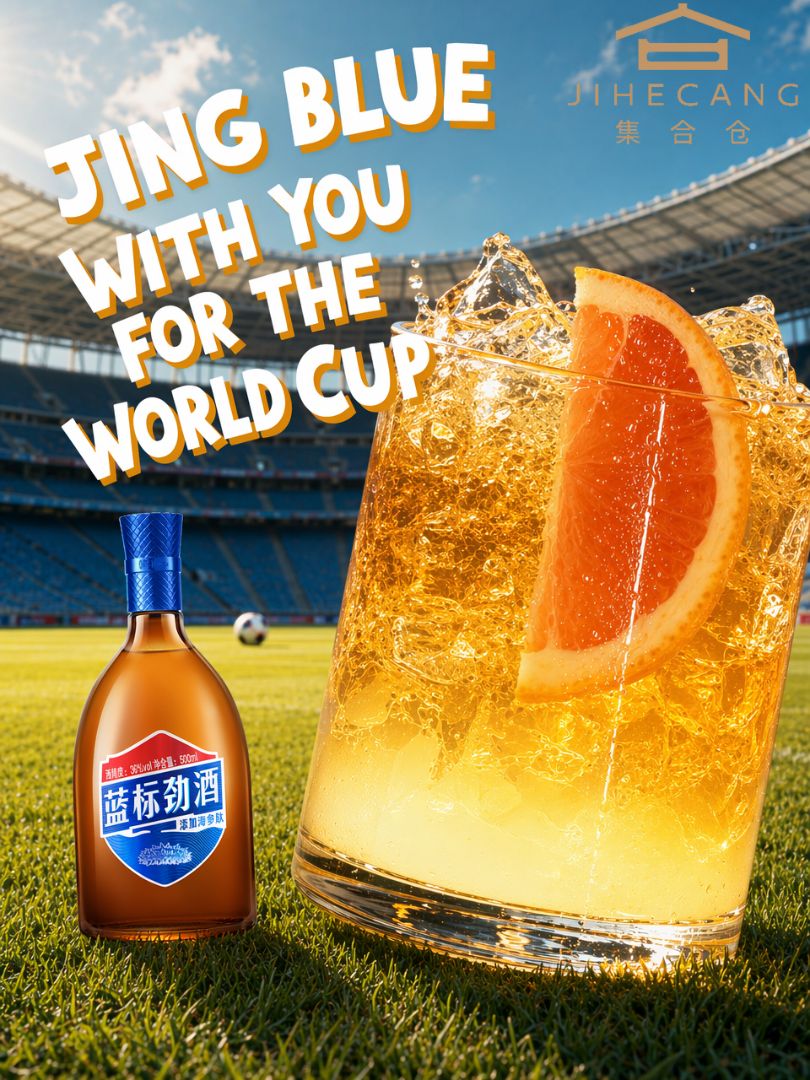 Match day energy hits different with a cold glass of JING BLUE by your side! Imagine sitting with your squad on game night, eyes glued to every kick and goal, holding this brigh...