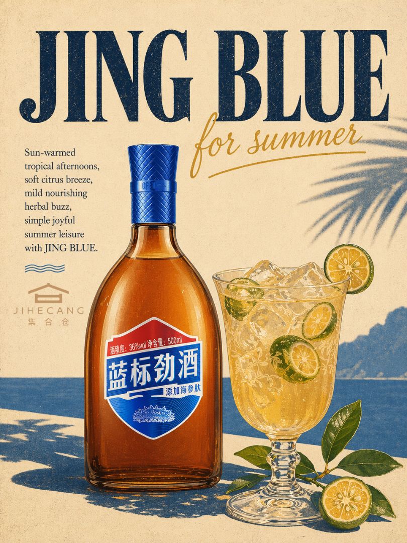 Southeast Asia’s endless hot summer days ✨. Pale blue ocean horizon and faint palm leaf shadows, capturing laid-back tropical seaside leisure vibes. Front and center sits the ic...