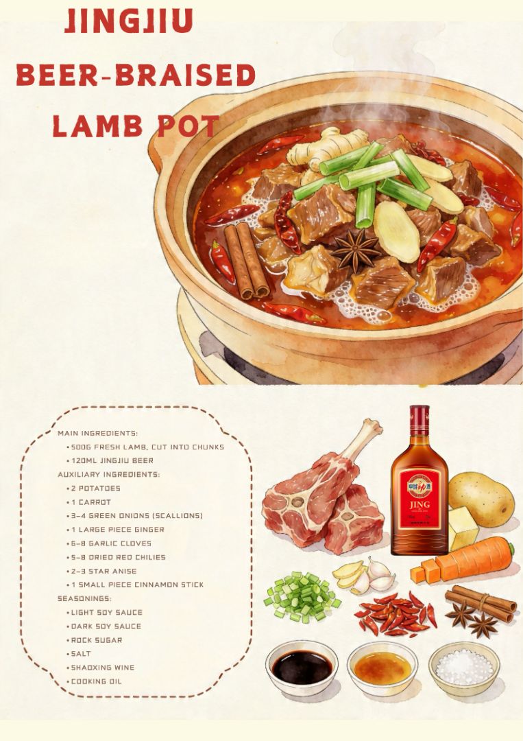 This Jingjiu Beer-Braised Lamb Pot is a winter MUST-TRY! 🔥