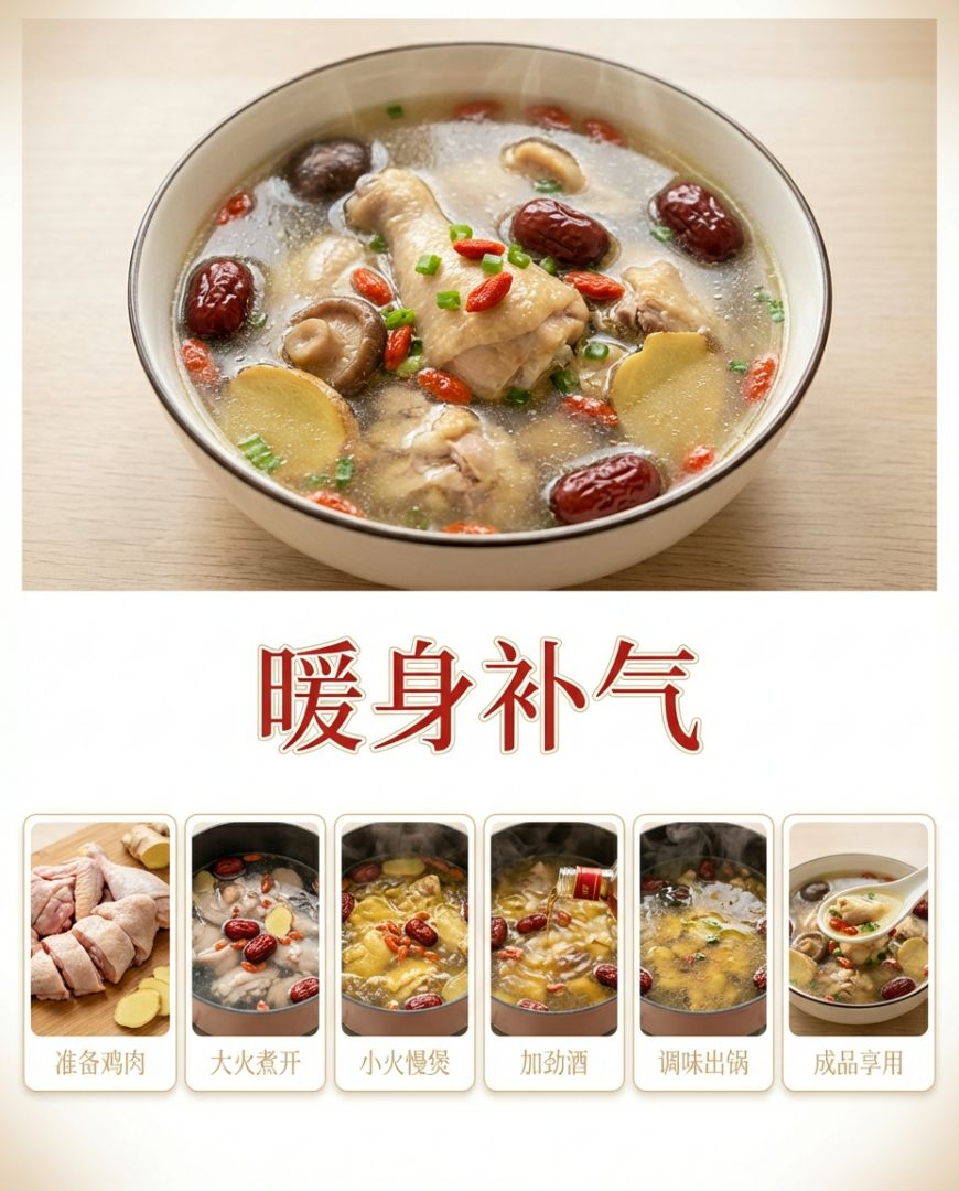 新年快到了，年夜饭有谱了吗？今天分享4道超简单酒香小吃～全靠蒸锅/小锅，操作零难度，一蒸就出香！甜的暖心、咸的补身、汤的养胃，一家老小都抢着吃，不油不腻不上火～一口下去，满满酒香+团圆感，过年更有劲！💪 - 5