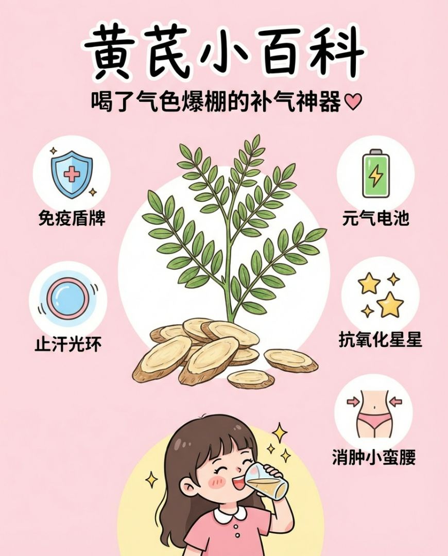 Astragalus, known as the holy remedy for qi, is a classic choice in traditional Chinese medicine that is gentle and non-dry~
