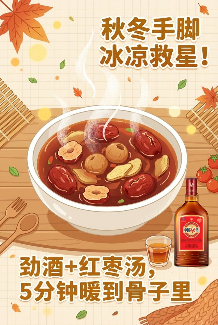 Red date soup base: Red dates nourish the spleen and stomach, benefit qi and blood, warm the middle burner; ginger slices and longan help dispel cold and stop cough. Drink it in autumn and winter to prevent dryness and protect the spleen and stomach.