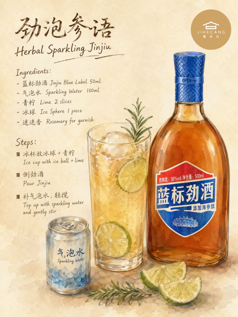 Ever wanted to turn a quiet night into something special with just a few simple ingredients? These two Blue Label Jinjiu mixes are made for slow, cozy moments — whether you’re u... - 2