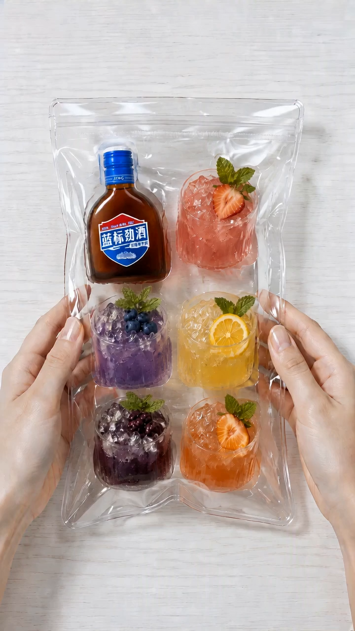 6 mini Jingblue squishies in one bag. Crushing them one by one 🧊🤏