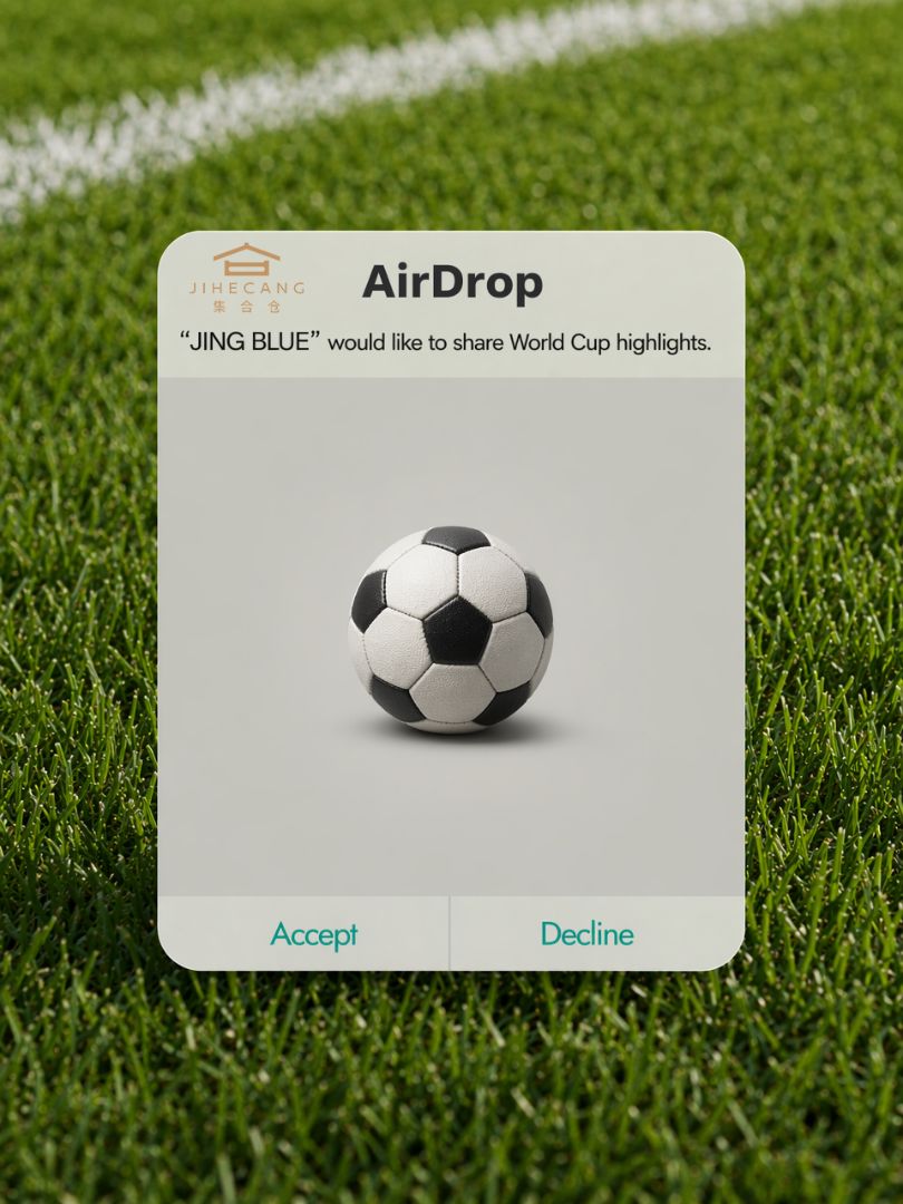 Perfect for all World Cup viewing content ✨! Two playful pop-up notification overlays sit front and center on the grass field. One pop-up sends classic World Cup match highlight... - 2