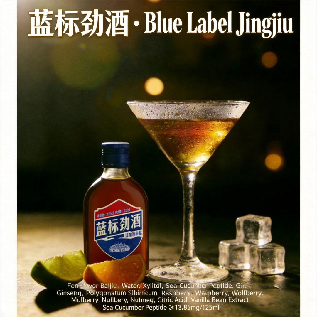 🍷✨ Blue Label Jingjiu – Your Go-To Light Wellness Drink for Young People ✨🍷