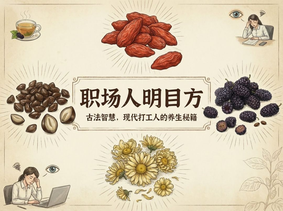 Hand-drawn herbal remedies | Prescriptions for improving vision for professionals