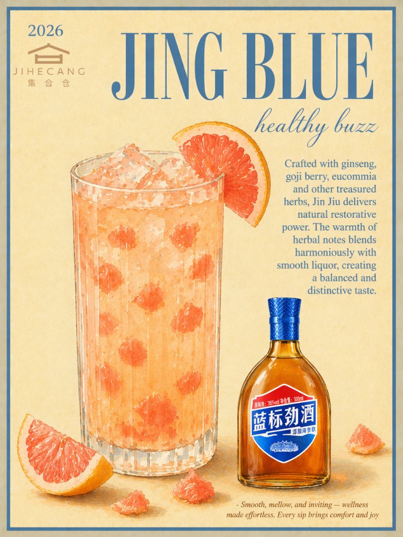 Craving a light, nourishing mixed drink after long tiring days? Try this refreshing grapefruit Jing Blue mix! Crafted with premium goji berries & nourishing herbs, Jing Blue bal...
