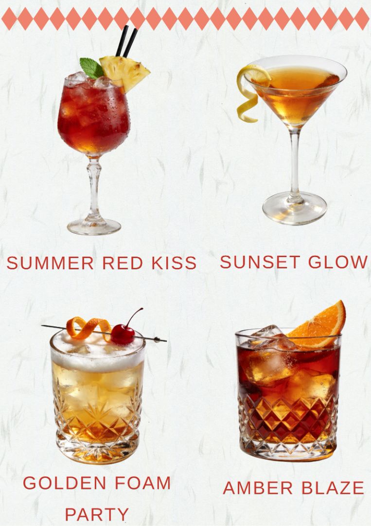 “One bottle of Jingjiu, four absolutely gorgeous cocktails!